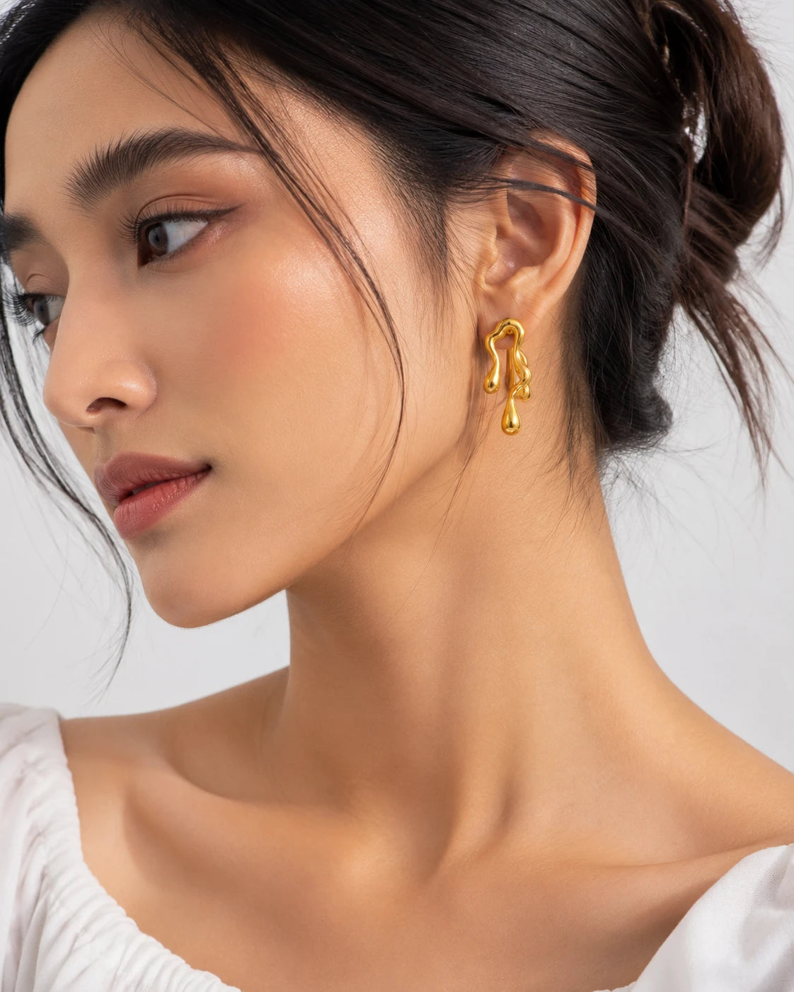AARNIKAA Quirky Drop Earrings | Gold Plated Stainless Steel Anti-Tarnish Dangles