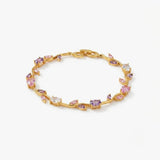 Vine Bracelet with Multicolored Gemstones